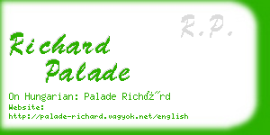 richard palade business card